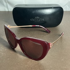 Coach Jessa Crystal Cat Eye Sunglasses with Aubergine Frame HC8253B L1069