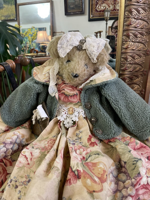 ぬいぐるみ vintage teddy bear in floral dress Large Vintage Teddy Bear in Floral Dress | eBay