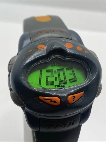 Vintage TMX Timex Indiglo Sports Digital Watch Rare!! Works New Battery
