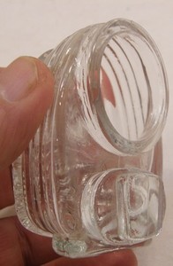 VINTAGE CLEAR GLASS HENDRYX USA BIRD CAGE FEEDER WATERER CANARY FINCH PARAKEET