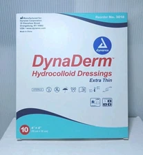 60ct DynaDerm Hydrocolloid 4" X 4" Dressings Sterile Non-Adherent Moist Patches