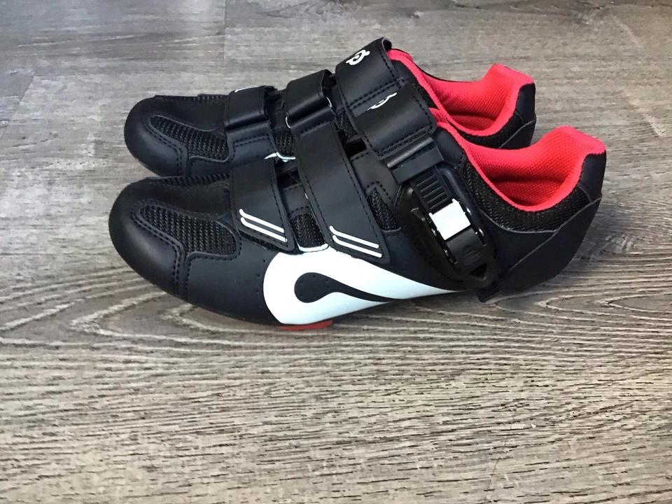 Zapatos de ciclismo PELOTON talla 40 UE para mujer EE. UU. 9 negros PL-SH-02 con tacos Foto 4 de 4
