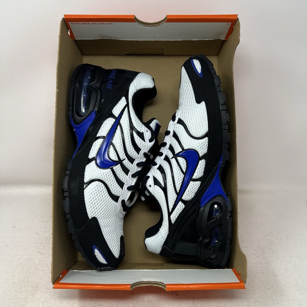 Nike Air Max Torch 4 White Hyper Blue Black Mens Running Shoes No