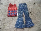 BELLS # 1275 * HTF Cotton Top & Pants * 1967 Vintage Mod Francie Mattel Nr Exc