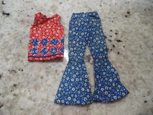 BELLS # 1275 * HTF Cotton Top & Pants * 1967 Vintage Mod Francie Mattel Nr Exc