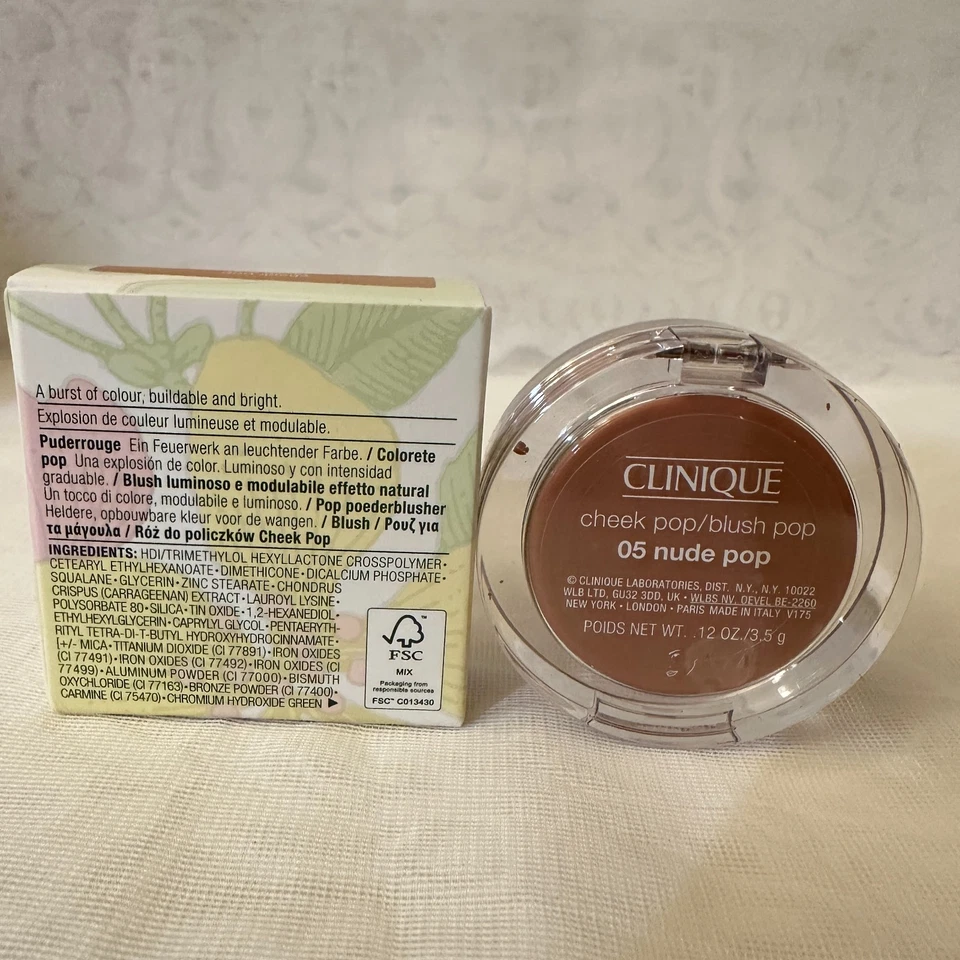 Clinique Cheek Pop Blush Pop-Full Size .12oz/3.5g NIB Pick Your Shade: - Image 3 of 4
