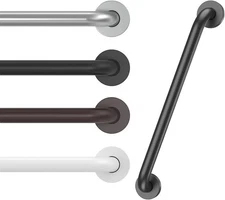 16 Inch Grab Bars for Wall Black, Safety Shower Grab Bars for Seniors Elderly Ha