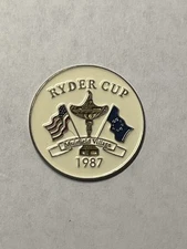 1987 Ryder Cup 1" Coin Style Golf Marker - Muirfield Village GC - A Beauty!