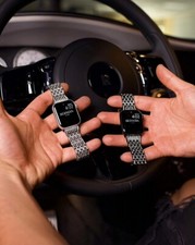 Diamond Link Apple Watch Bands - Luxury Stainless Steel Apple Watch Bands 
