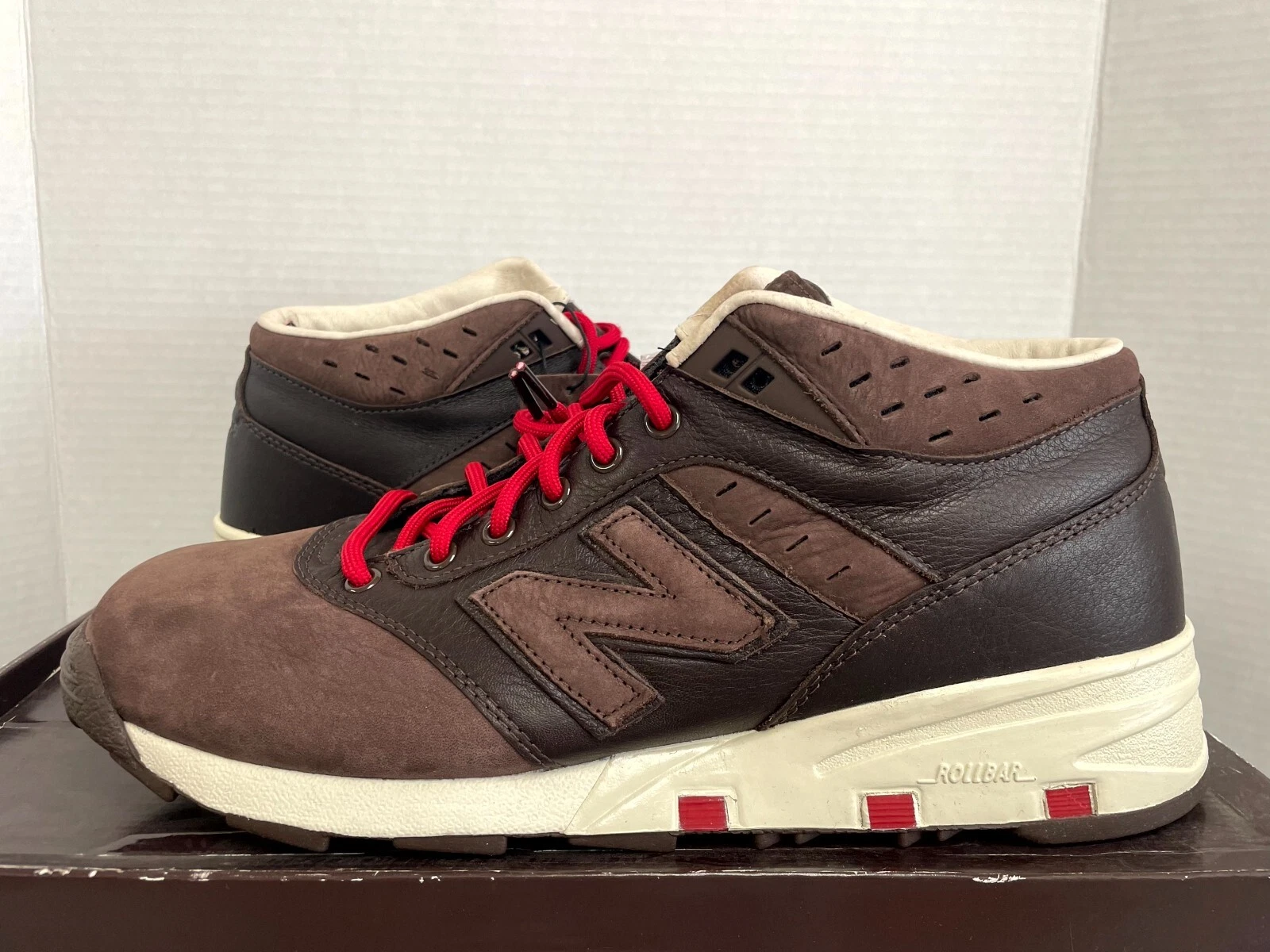NEW BALANCE X CONCEPT 875 BOSTON FREEDOM TRAIL MARRONE ROSSO TAGLIA 11 5 ML875CP