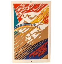 Poster Silkscreen Soviet 1968 - Fermer Propaganda -Store your harvest carefully!