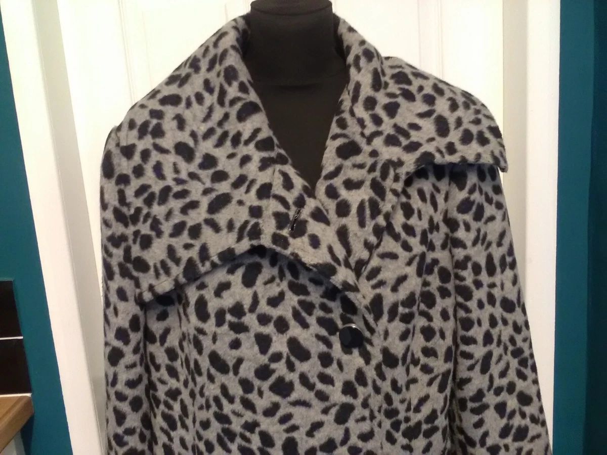 Leopard print 2025 coat size 18