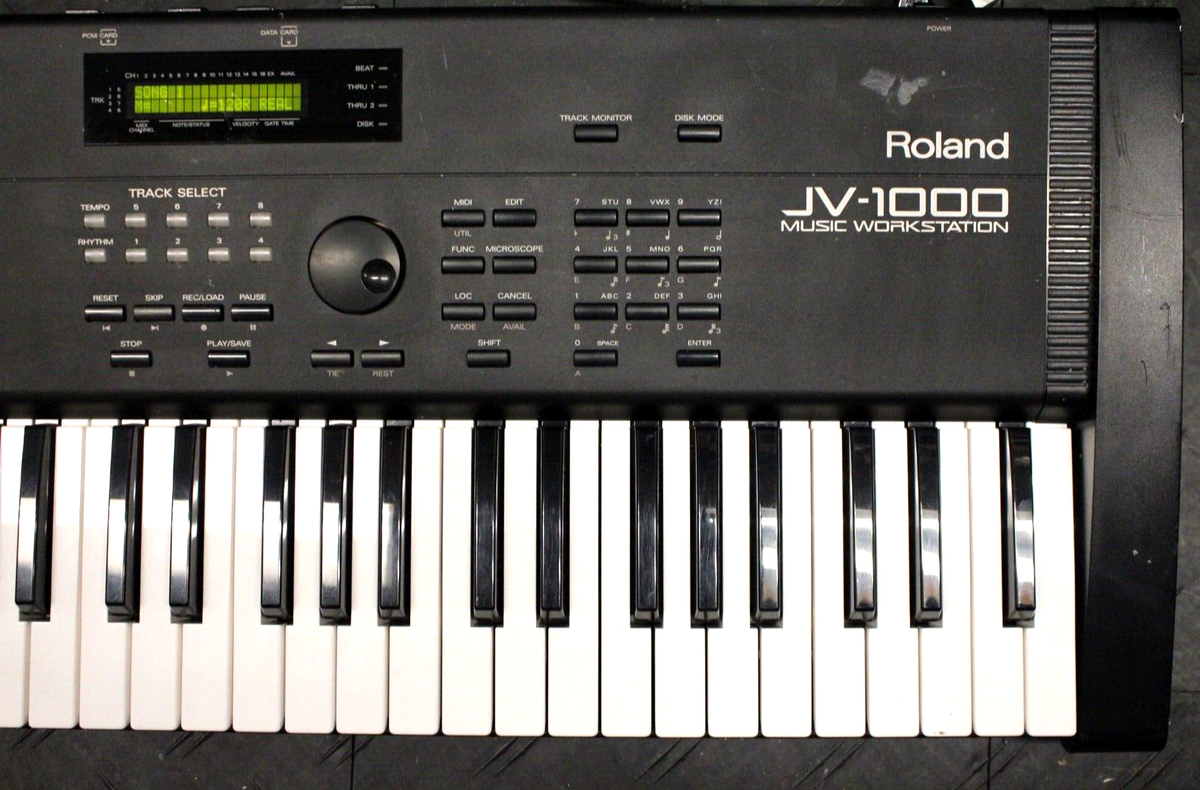 Roland JV-1000 electric keyboard synthesizer - 76 key