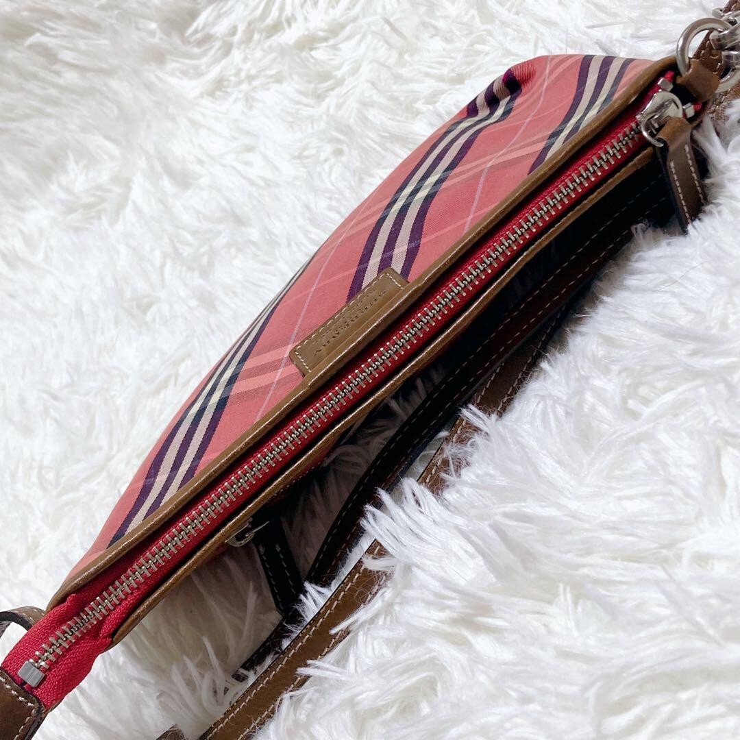 Burberry Blue Label 2way Shoulder Bag Nova Check color Pink