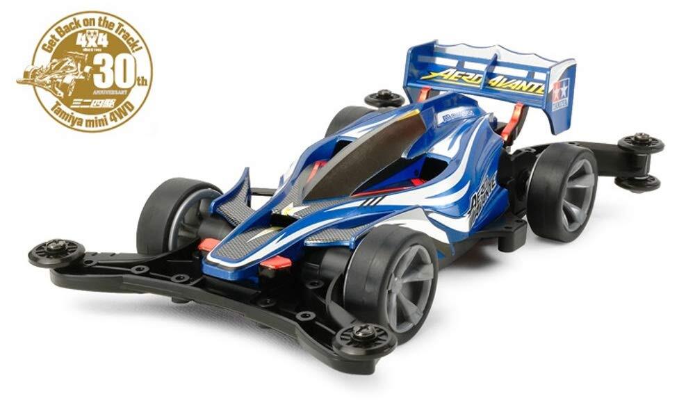 TAMIYA AERO AVANTE ラジコンカー SU-01 Tamiya Mini 4WD REV 1/32 No.01 Aero Avante AR Chassis 18701 Japan