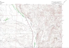 North Fork, Nevada 1971 Vintage USGS Topo Map 7.5 Quadrangle Topographic