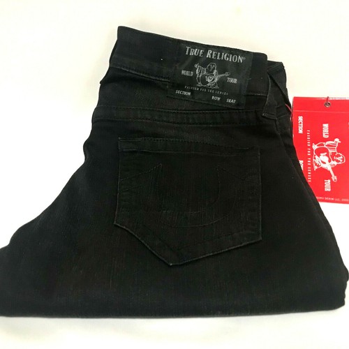True Religion para hombre Geno Moto Sn Relajado Ajustado en Travieso Negro  Jeans 102965 | eBay