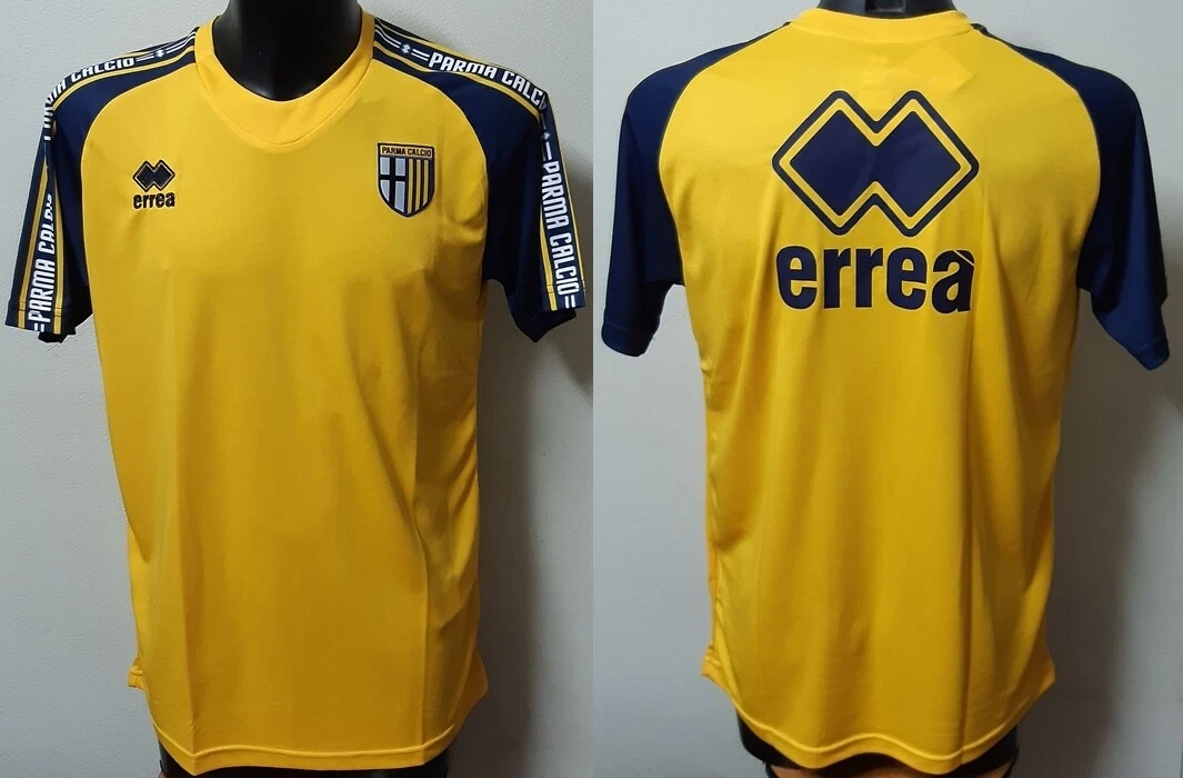 PARMA CALCIO 1913 TRAINING SHIRT GIALLO BLU M C BANDA 19 20 VEDI