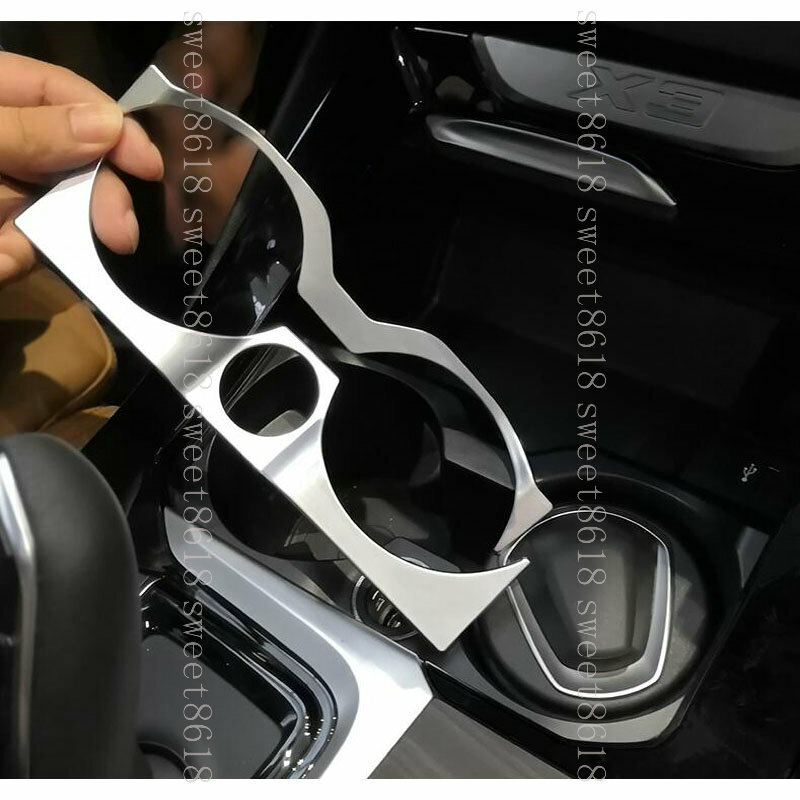 Silvery Chrome ABS Center Cup Holder Cover Trim For BMW X3 G01 1819 X4 G02 2019 eBay