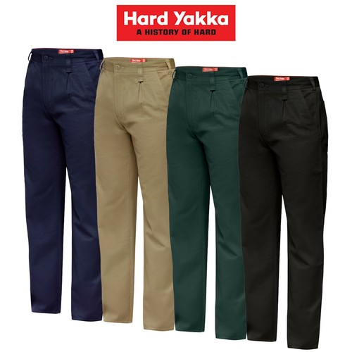 Mens Hard Yakka Cotton Drill Pants 