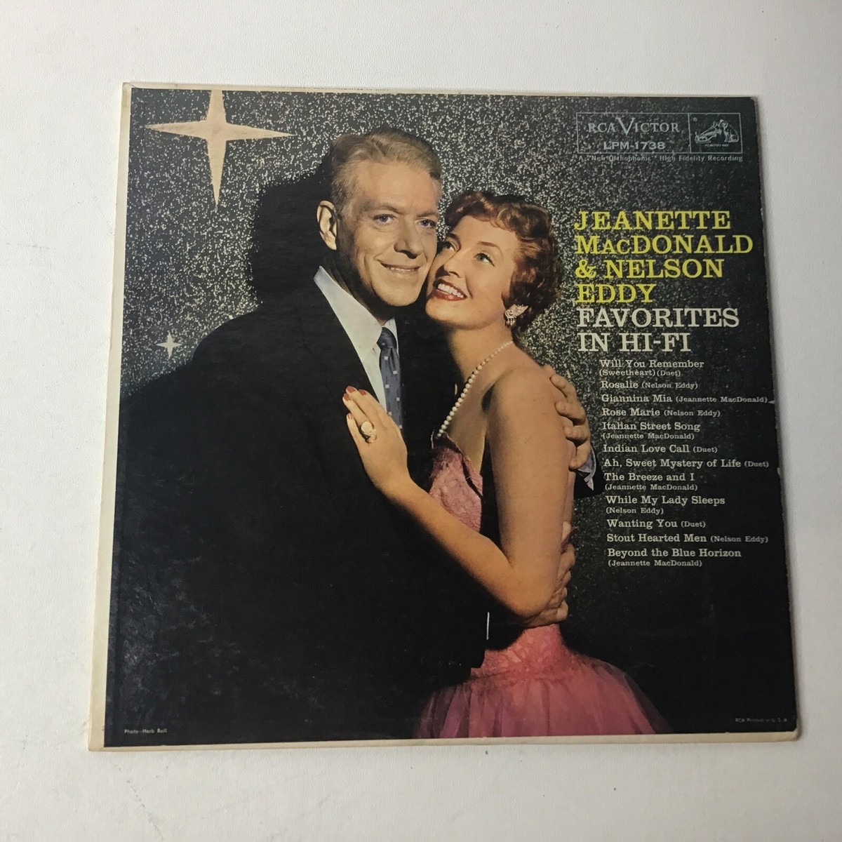 Jeanette MacDonald & Nelson Eddy Favorites In HI-FI 1959 RCA