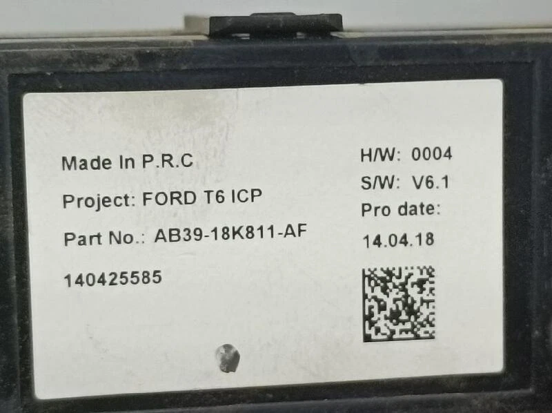 AB3918K811AF multifunktionsgriff 4554019 für FORD RANGER (TKE) 2011 Foto 3 de 4