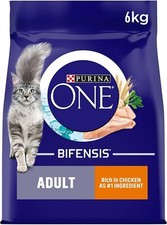 Purina ONE Adult Dry Cat Food Rich in Chicken 6kg, Packaging may vary 5.15 per kilo