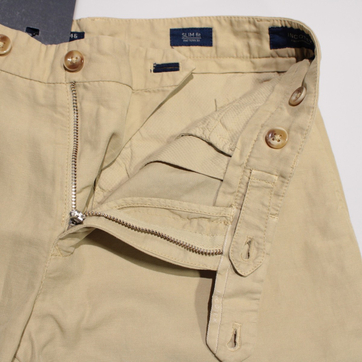 Incotex NWD Chino Shorts Size 46 (US 30) Chinolino Slim Fit in