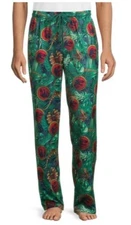 Bio World~ NEW⚜Mens Printed Sleep Pant size S (28-30)~Green/red Jurassic World