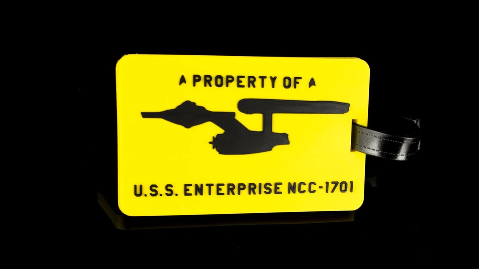 QMX Star Trek Kofferanhänger "Property of U.S.S. Enterprise NCC-1701"