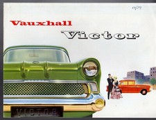 Vauxhall Victor F-Series Saloon 1958-59 UK Market Foldout Brochure Std Super