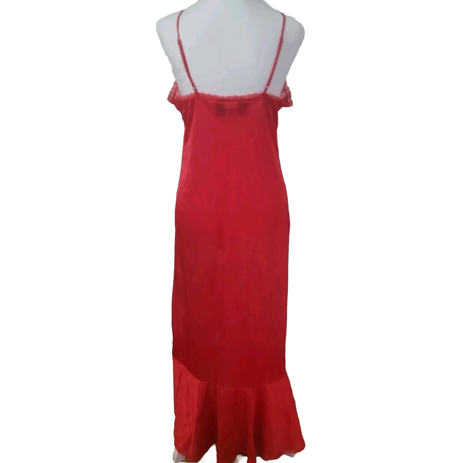 UNDERCOVER Camicia da notte vintage pizzo Negligee taglia media lingerie sottocoperta sexy trasparente