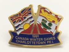 Canada Winter Games 1991 Olympic Charlottetown PEI Prince Edward Island Pin F964