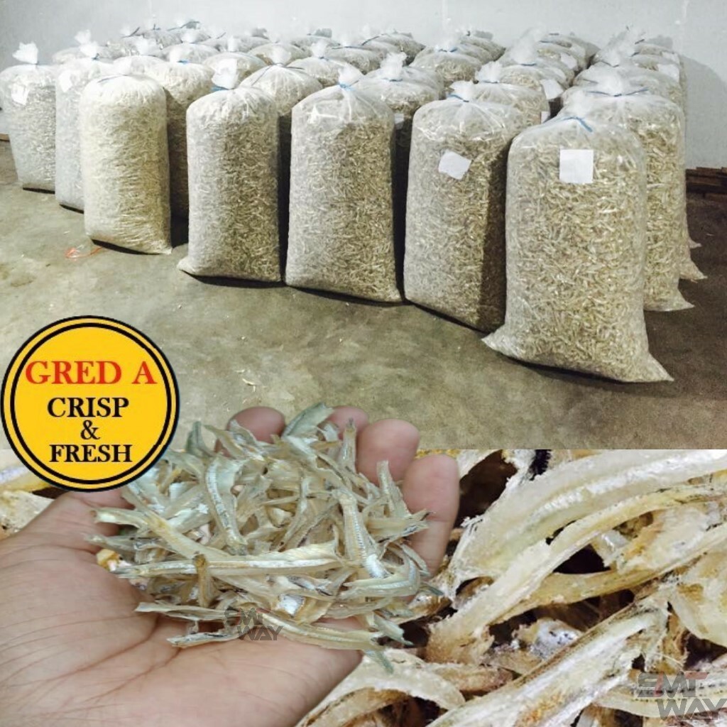 1000g DRIED ANCHOVIES HEADLESS FRESH CLEAN Seafood Anchovy Fish Peeled