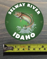 Selway River Sticker Decal Idaho Fly Fishing Trout Abel Ross Reels TFO Fishpond