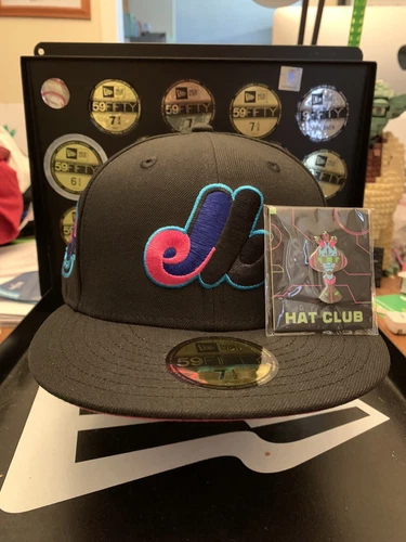 Montreal Expos Hat Club Exclusive NE 59Fifty “Cyber Punk” Collection 7-1/2