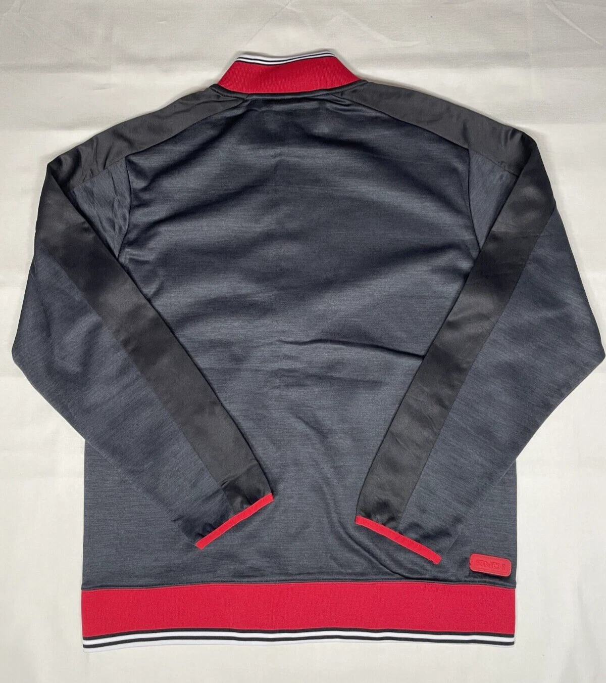AND1 Men's Dribble Mock Neck Full Zip Jacket with Pockets, Size: L - product detail image 2