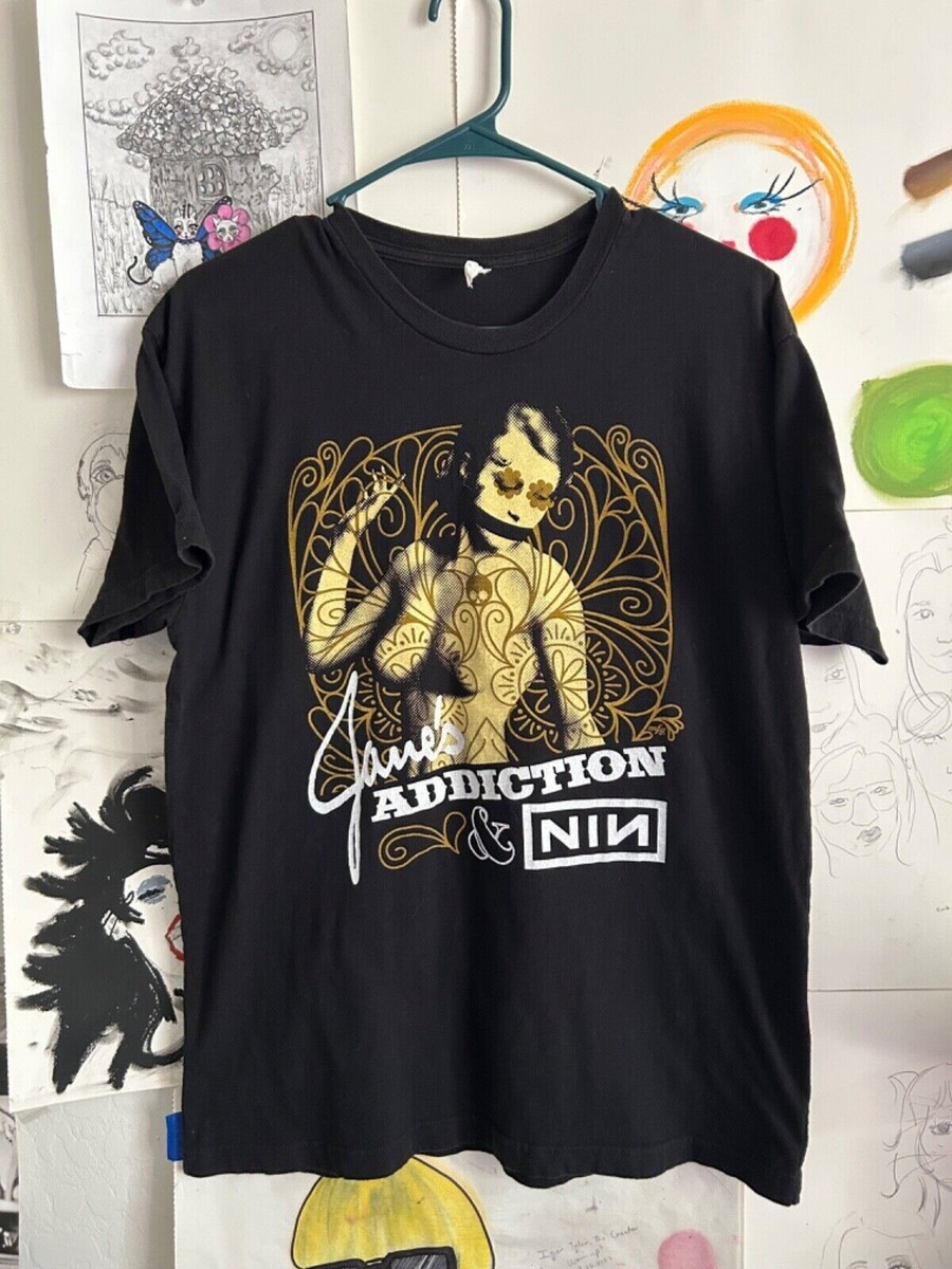 Vintage 2009 Janes Addiction Nine Inch Nails Ninja Tour Shirt