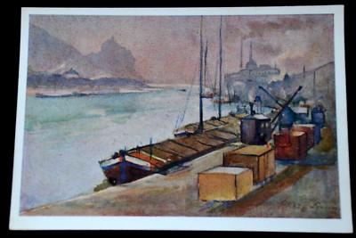 61671 AK Sudeten German Relief Organization The Elbe at Aussig Willn Long 1939