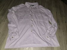 Size Medium Womens Reclaimed Vintage Corduroy Shacket, Lilac