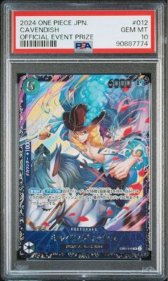 PSA 10 2024 Japanese One Piece Cavendish EB01-012 Flagship Prize