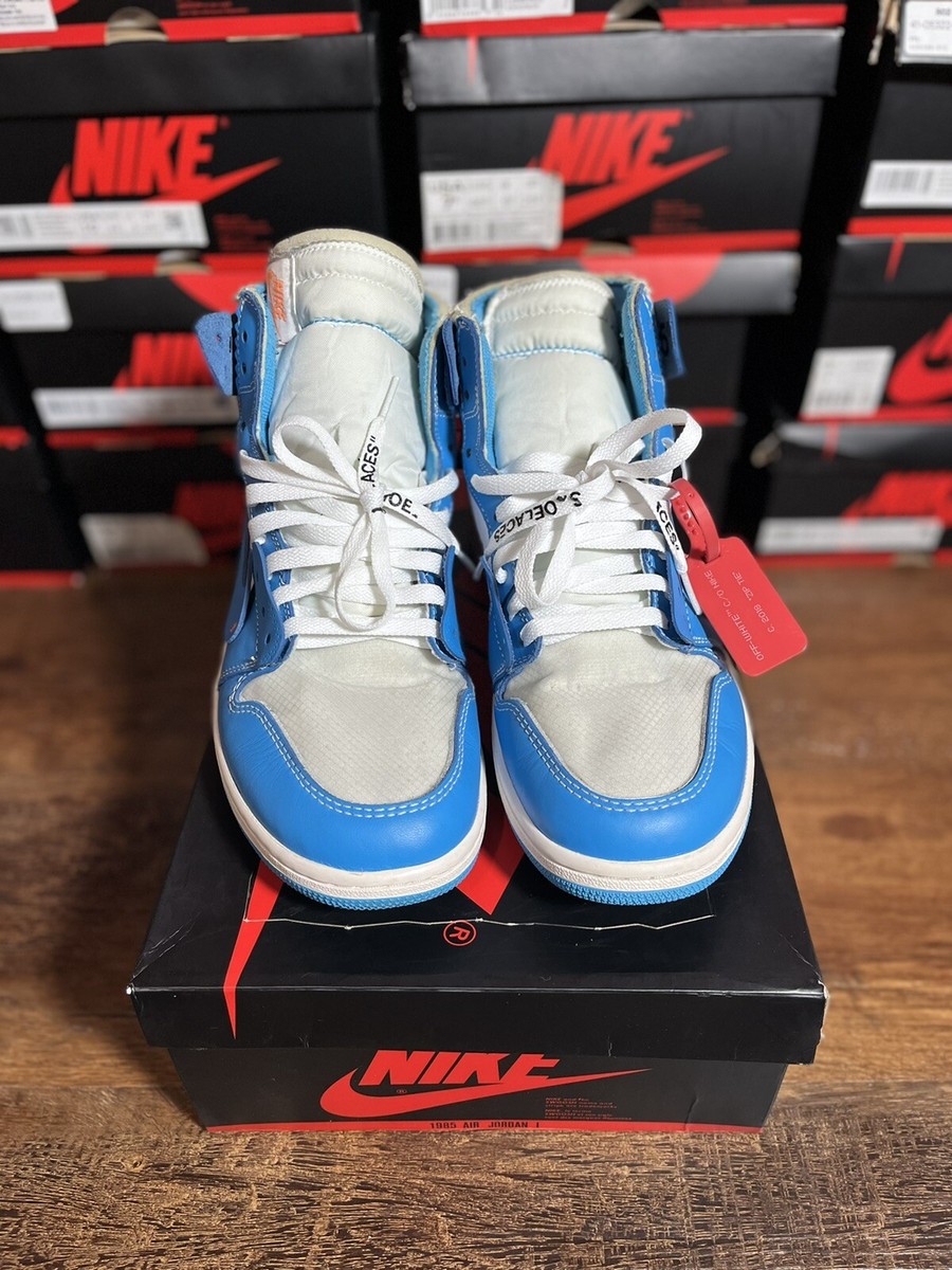 Nike Air Jordan 1 Retro High x Off-White 'UNC' - Size 10.5