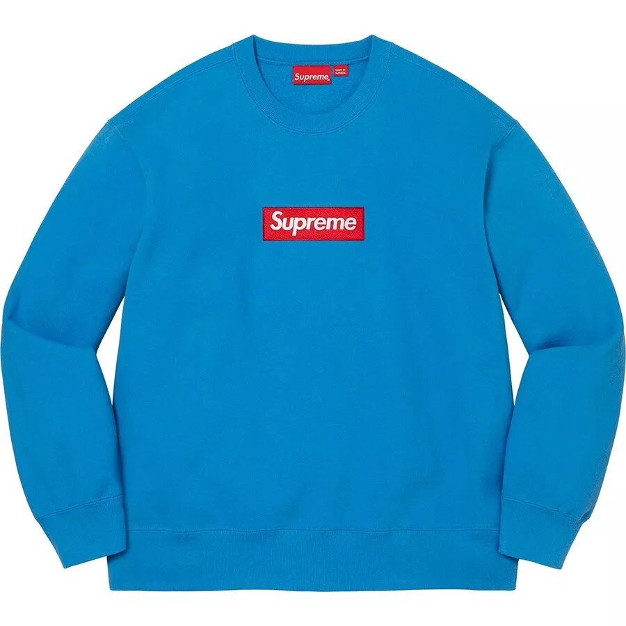 Supreme Box Logo Crewneck Blue Size XL | eBay