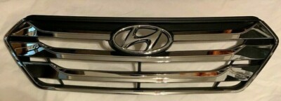 Grille For Santa Fe Sport Upper CHROME Grille Radiator Grill
