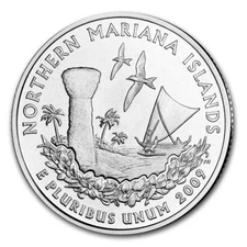 2009 P North Mariana Island Territorial Quarter US "Brilliant Uncirculated" Coin