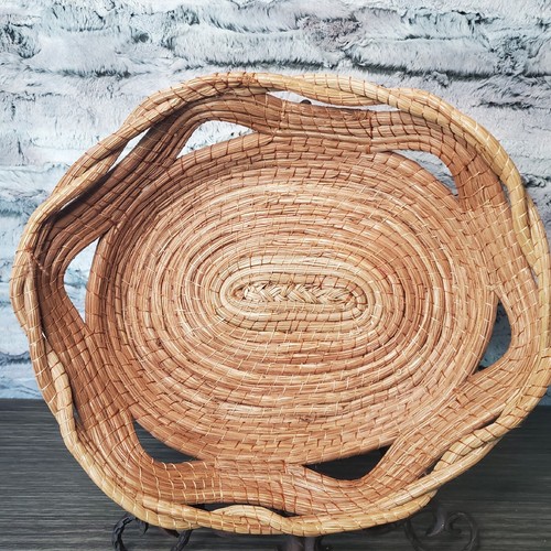 SCHÖNER Oaxacan Oval Kiefer Nadelkorb Peek-a-boo 6 Wellenschlaufen