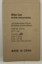 DAS TOYZ 1/6 Scale Stan Lee SIGNED Autographed 12" Action Figure Statue NEW