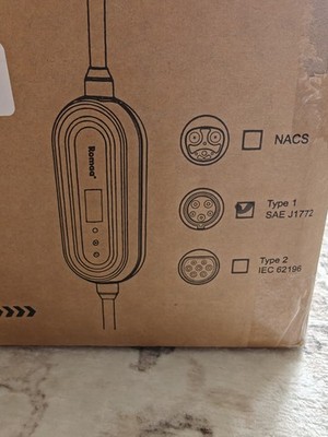 Romaa Level 1 .... Portable EV Charger J1772 16 Amp Charging Cable - Dual V