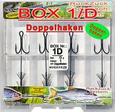 RuckZuck-K&ouml;derfisch-System STANDARD DOPPELHAKEN BOX 1D  "In 2 Sekunden montiert"