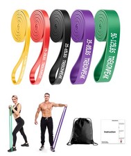 Heavy Duty Resistance Bands Set 5 Loop for Gym Exercise Pull up Fitness Workout.